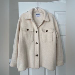 Cream Old Navy Shacket Size Small